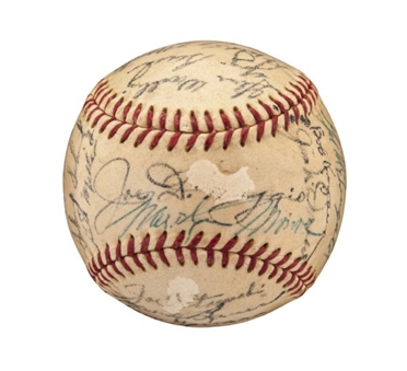 1951/52 New York Yankees Signed Team Ball with Marilyn Monroe, Joe DiMaggio and Mickey Mantle